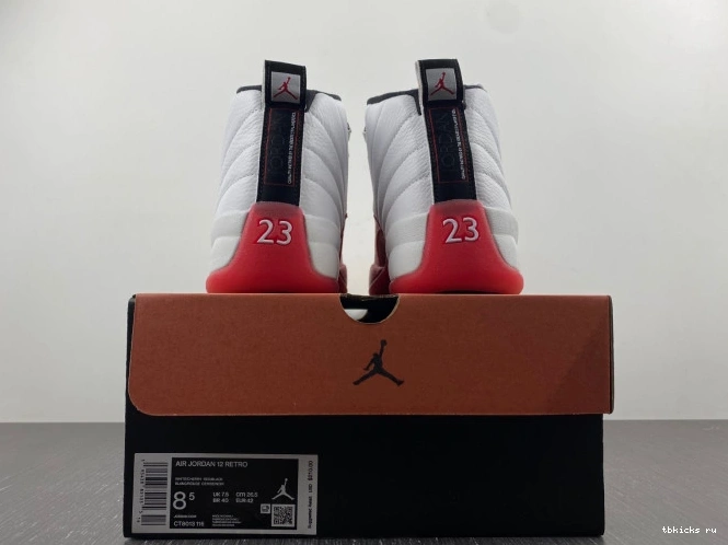 Rep TB Cherry Jordan 12 130690-110 Retro Air 0714